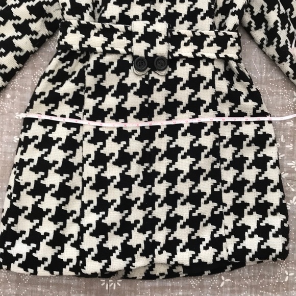 Woven Houndstooth Peacoat - Picture 5 of 6